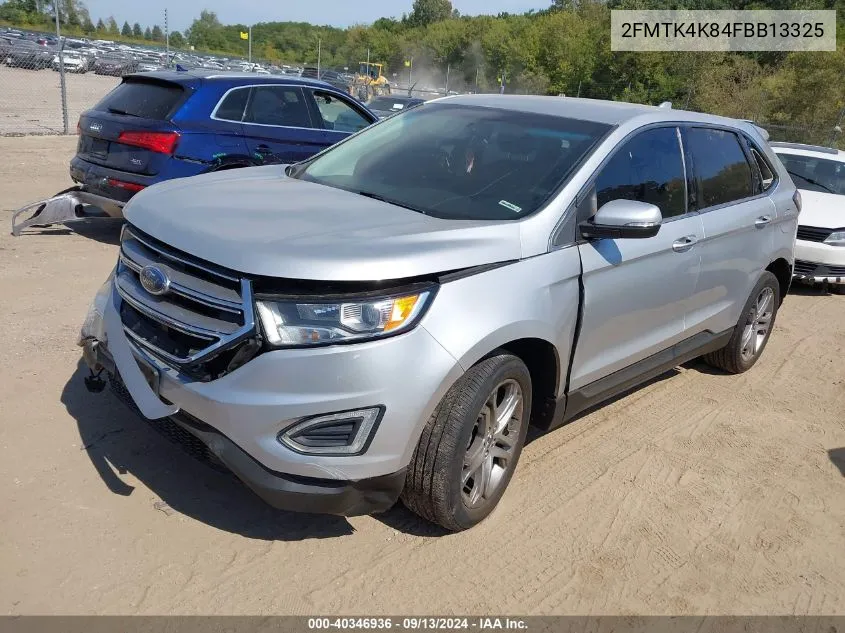 2015 Ford Edge Titanium VIN: 2FMTK4K84FBB13325 Lot: 40346936