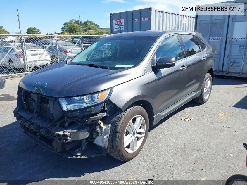 2015 Ford Edge Sel VIN: 2FMTK3J86FBB37217 Lot: 40543630