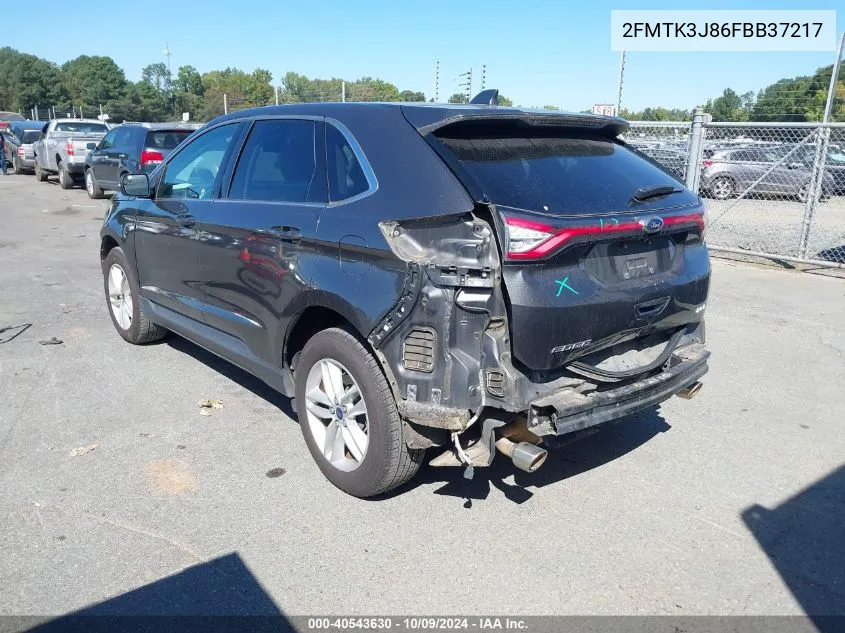 2015 Ford Edge Sel VIN: 2FMTK3J86FBB37217 Lot: 40543630