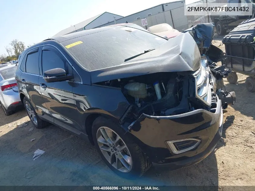 2FMPK4K87FBC41432 2015 Ford Edge Titanium