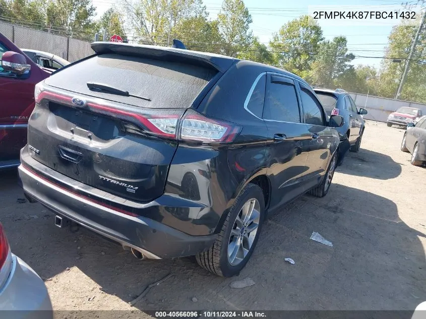 2FMPK4K87FBC41432 2015 Ford Edge Titanium