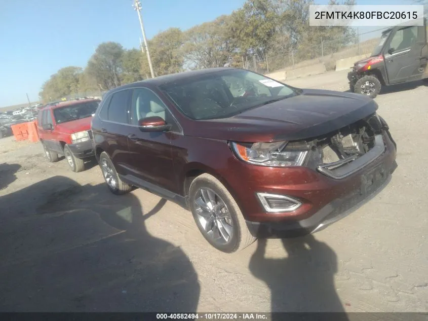 2FMTK4K80FBC20615 2015 Ford Edge Titanium