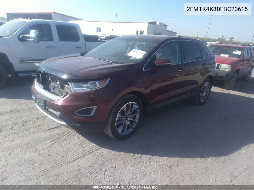 2FMTK4K80FBC20615 2015 Ford Edge Titanium