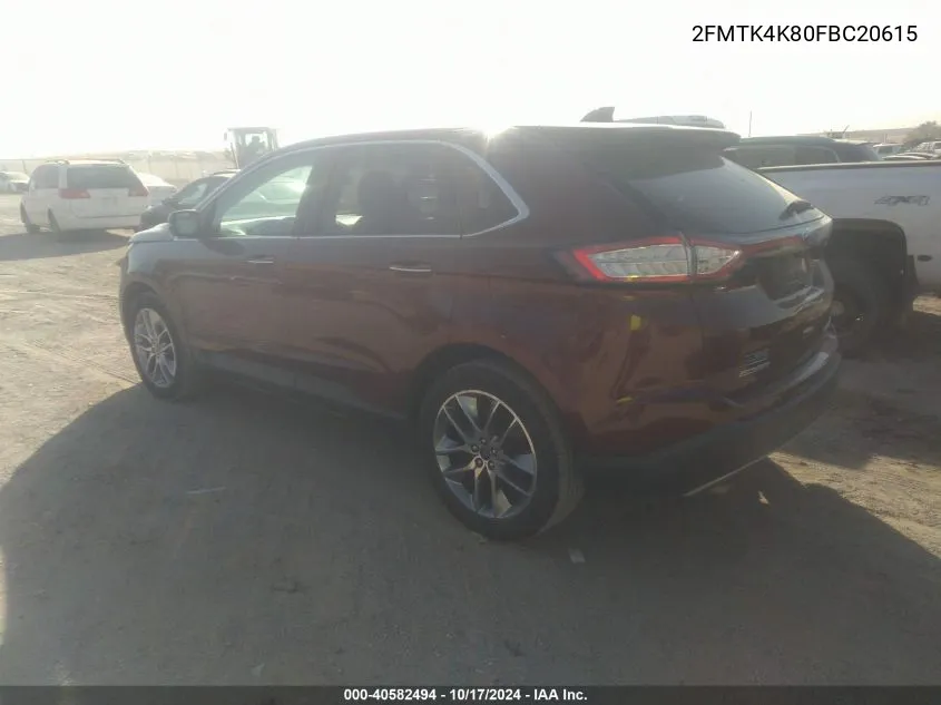 2FMTK4K80FBC20615 2015 Ford Edge Titanium