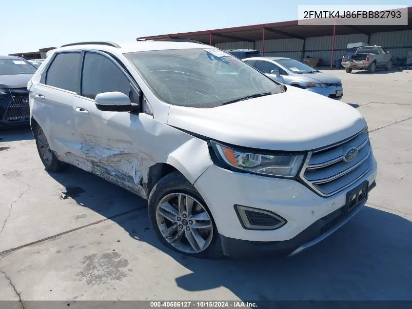 2015 Ford Edge Sel VIN: 2FMTK4J86FBB82793 Lot: 40586127