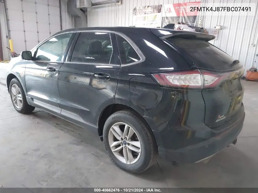 2FMTK4J87FBC07491 2015 Ford Edge Sel