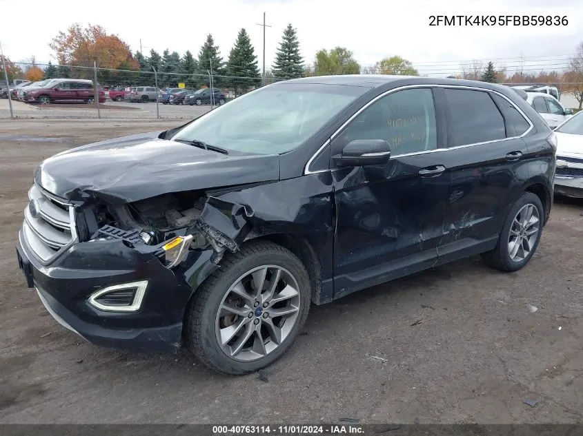 2FMTK4K95FBB59836 2015 Ford Edge Titanium