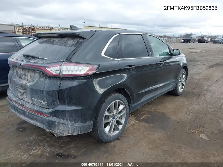 2FMTK4K95FBB59836 2015 Ford Edge Titanium