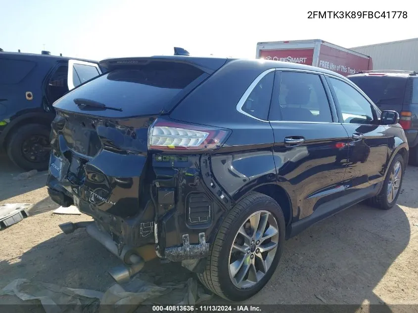 2FMTK3K89FBC41778 2015 Ford Edge Titanium