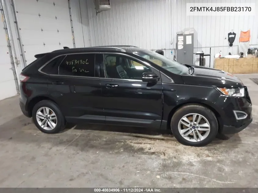 2015 Ford Edge Sel VIN: 2FMTK4J85FBB23170 Lot: 40834906