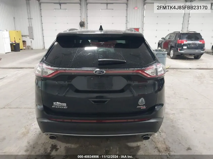 2015 Ford Edge Sel VIN: 2FMTK4J85FBB23170 Lot: 40834906