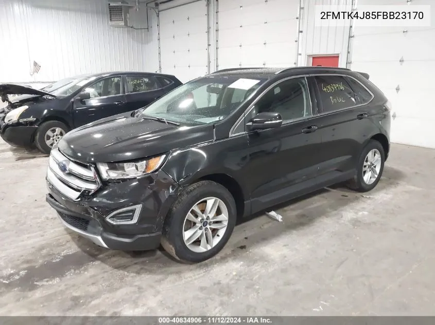 2015 Ford Edge Sel VIN: 2FMTK4J85FBB23170 Lot: 40834906