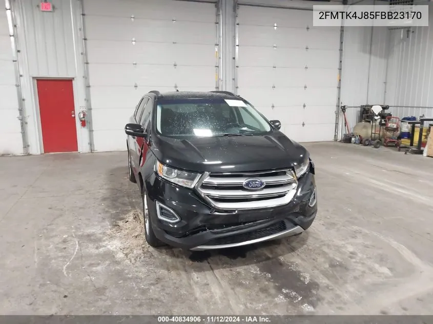 2015 Ford Edge Sel VIN: 2FMTK4J85FBB23170 Lot: 40834906