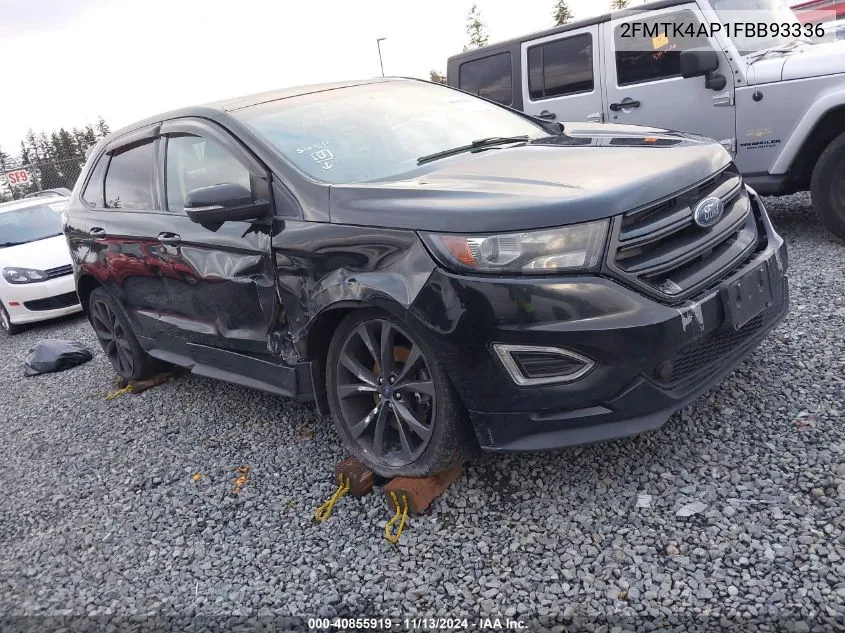 2015 Ford Edge Sport VIN: 2FMTK4AP1FBB93336 Lot: 40855919