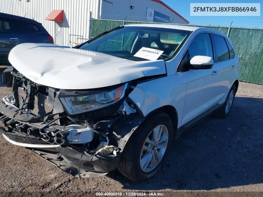 2015 Ford Edge Sel VIN: 2FMTK3J8XFBB66946 Lot: 40906018