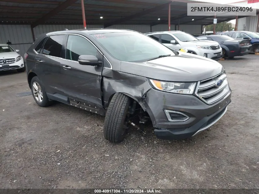 2015 Ford Edge Sel VIN: 2FMTK4J89FBC24096 Lot: 40917304