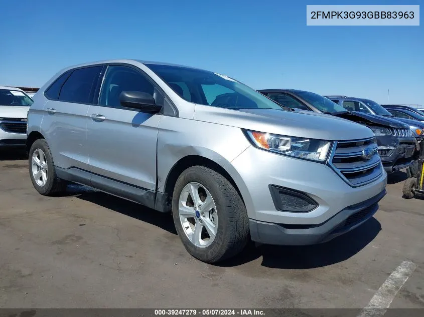 2FMPK3G93GBB83963 2016 Ford Edge Se