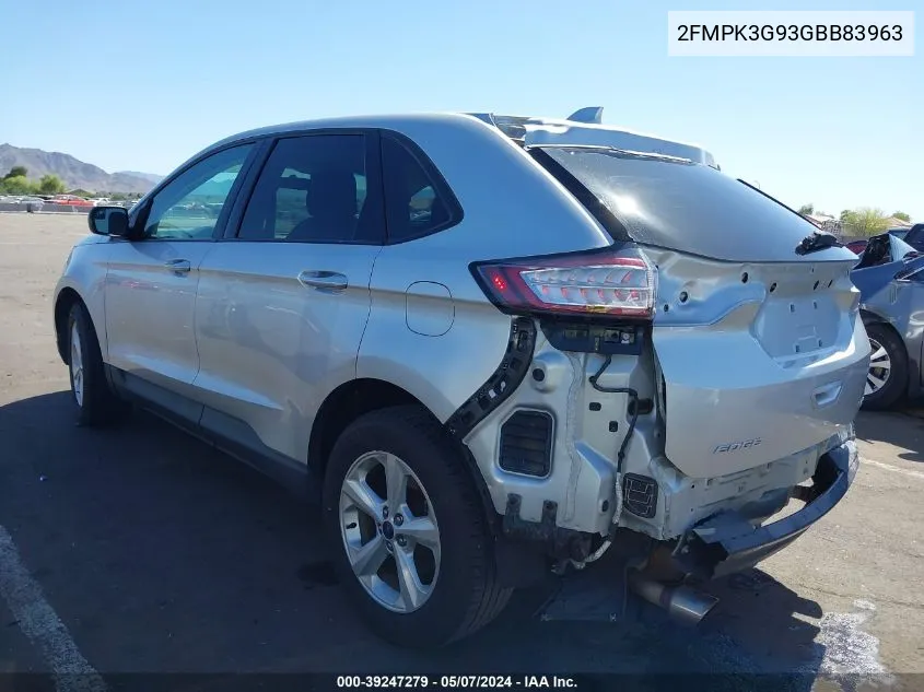 2FMPK3G93GBB83963 2016 Ford Edge Se