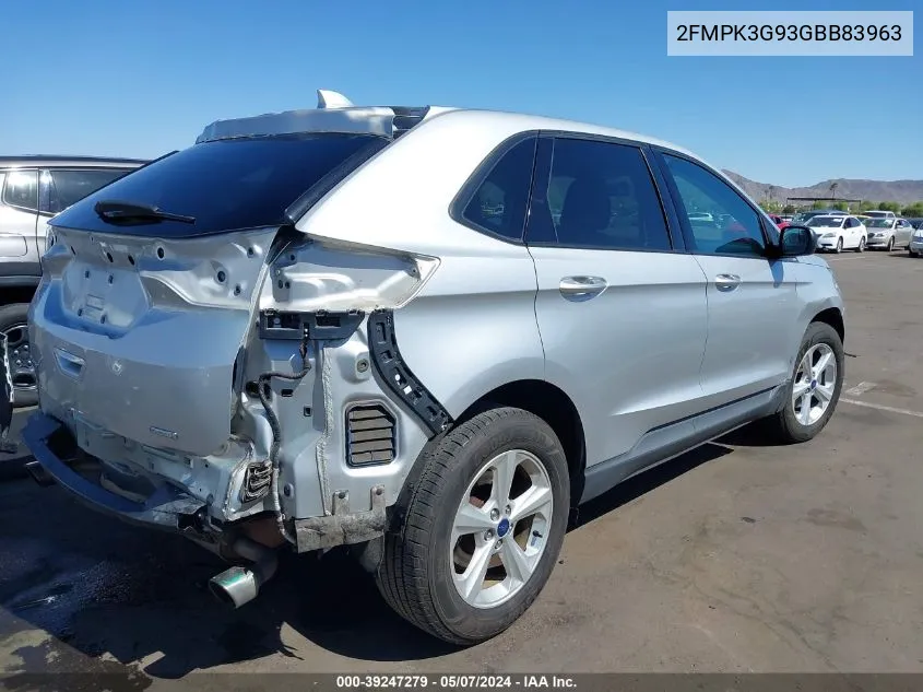 2FMPK3G93GBB83963 2016 Ford Edge Se