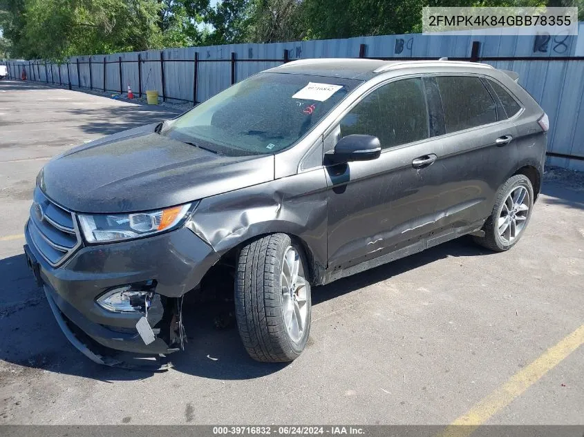 2FMPK4K84GBB78355 2016 Ford Edge Titanium