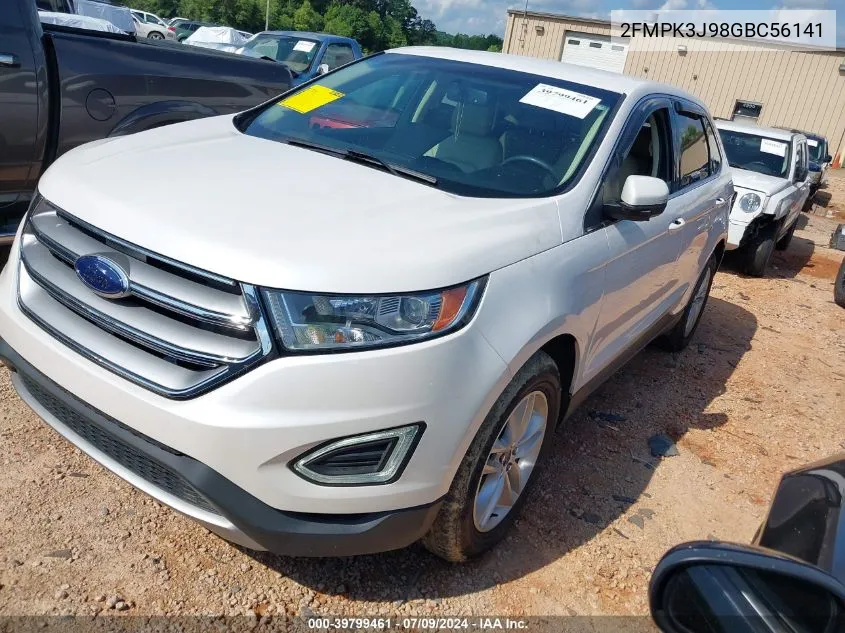 2016 Ford Edge Sel VIN: 2FMPK3J98GBC56141 Lot: 39799461