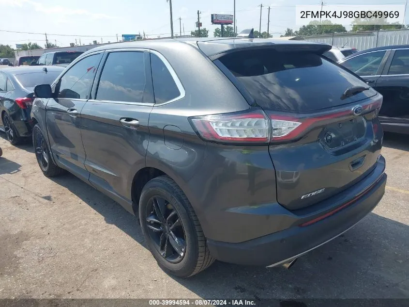 2016 Ford Edge Sel VIN: 2FMPK4J98GBC49969 Lot: 39994594