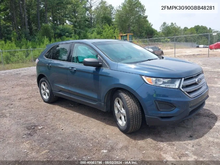 2FMPK3G90GBB48281 2016 Ford Edge Se