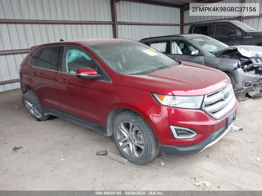 2FMPK4K98GBC37156 2016 Ford Edge Titanium