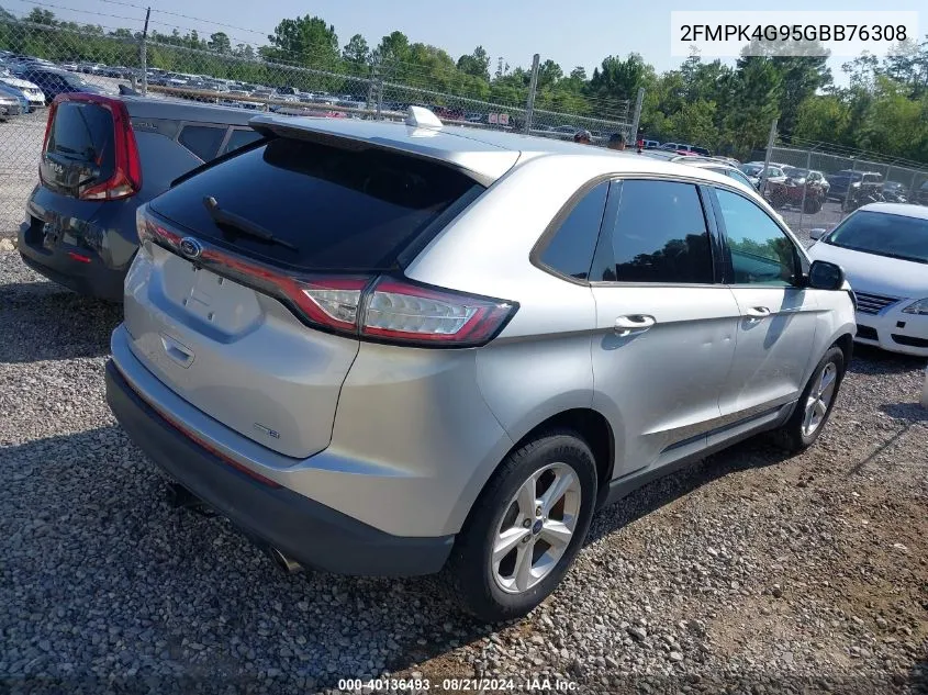 2016 Ford Edge Se VIN: 2FMPK4G95GBB76308 Lot: 40136493