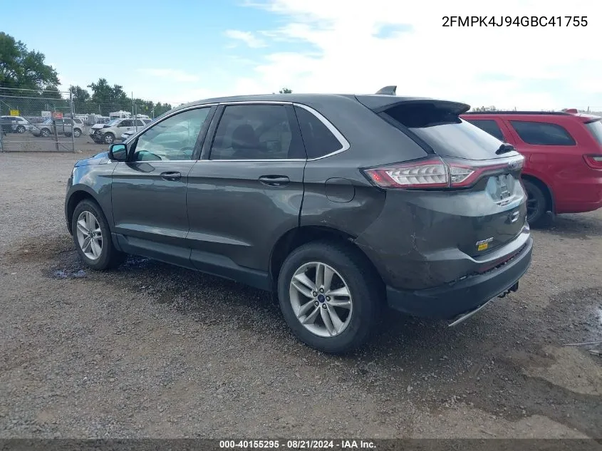 2FMPK4J94GBC41755 2016 Ford Edge Sel