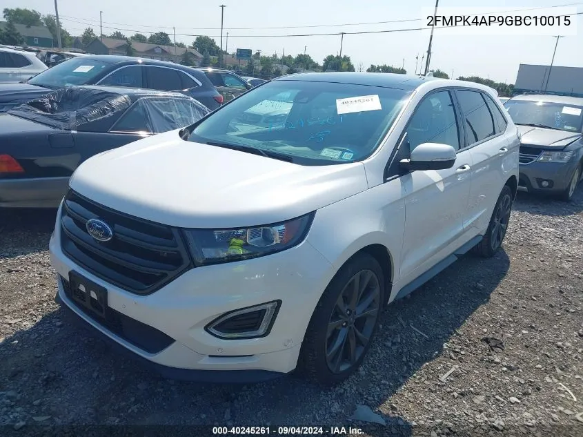 2FMPK4AP9GBC10015 2016 Ford Edge Sport