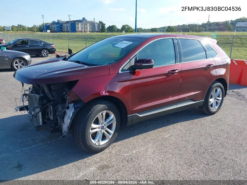 2FMPK3J83GBC04536 2016 Ford Edge Sel