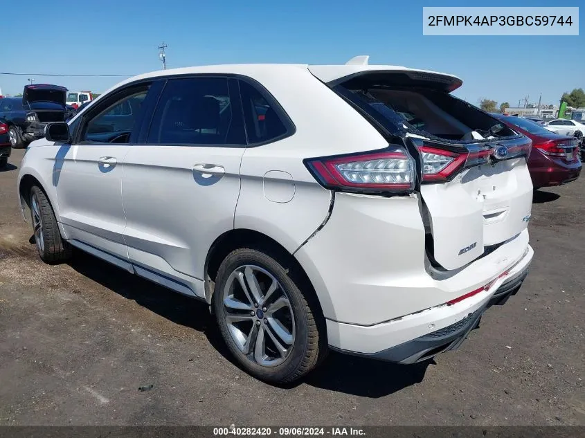 2FMPK4AP3GBC59744 2016 Ford Edge Sport