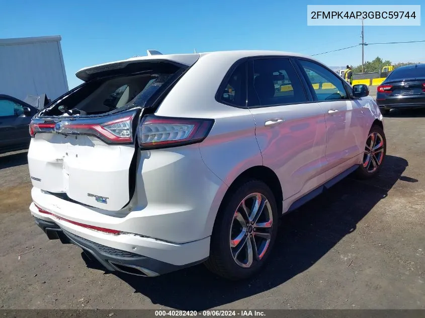 2FMPK4AP3GBC59744 2016 Ford Edge Sport