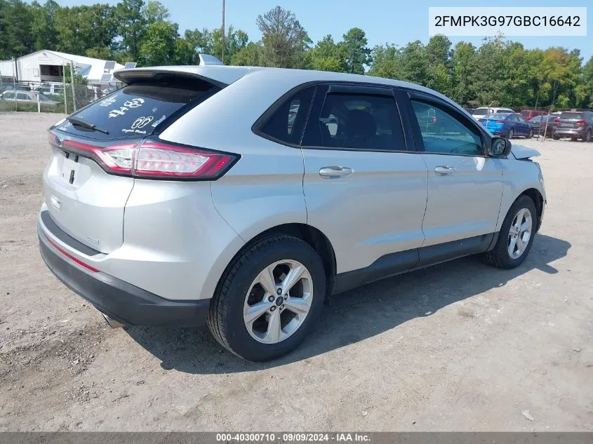 2FMPK3G97GBC16642 2016 Ford Edge Se