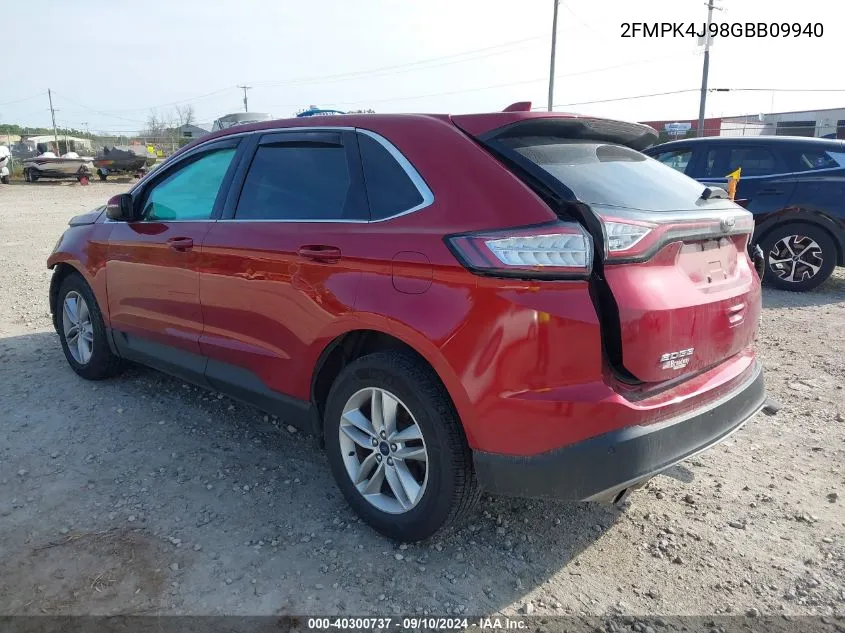 2FMPK4J98GBB09940 2016 Ford Edge Sel