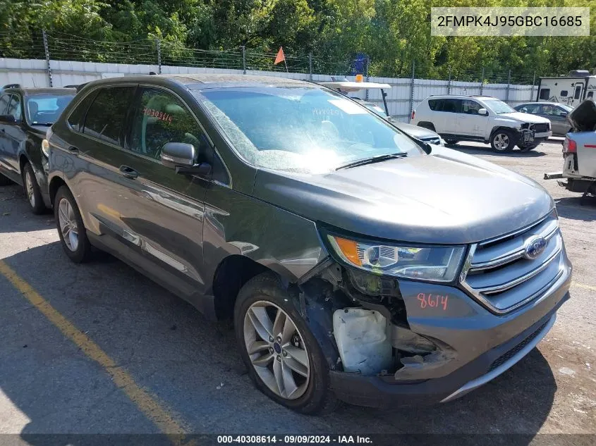 2016 Ford Edge Sel VIN: 2FMPK4J95GBC16685 Lot: 40308614