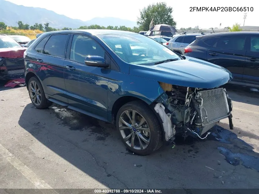 2016 Ford Edge Sport VIN: 2FMPK4AP2GBC66510 Lot: 40312788