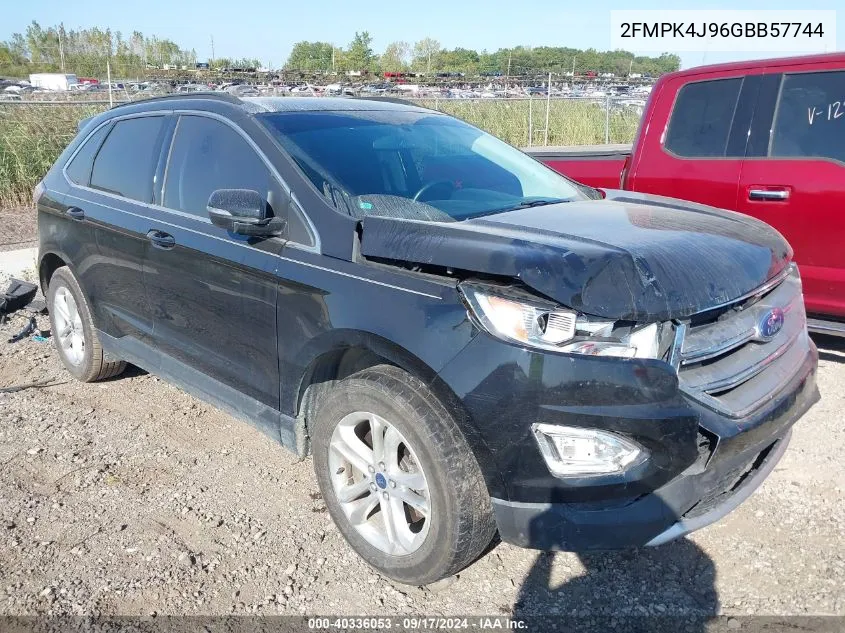 2016 Ford Edge Sel VIN: 2FMPK4J96GBB57744 Lot: 40336053