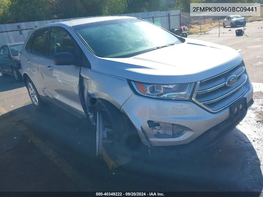 2016 Ford Edge Se VIN: 2FMPK3G96GBC09441 Lot: 40349222