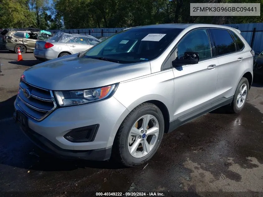 2016 Ford Edge Se VIN: 2FMPK3G96GBC09441 Lot: 40349222