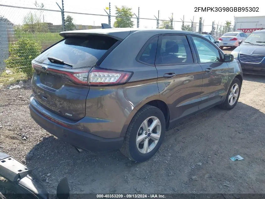 2FMPK3G98GBB95302 2016 Ford Edge Se