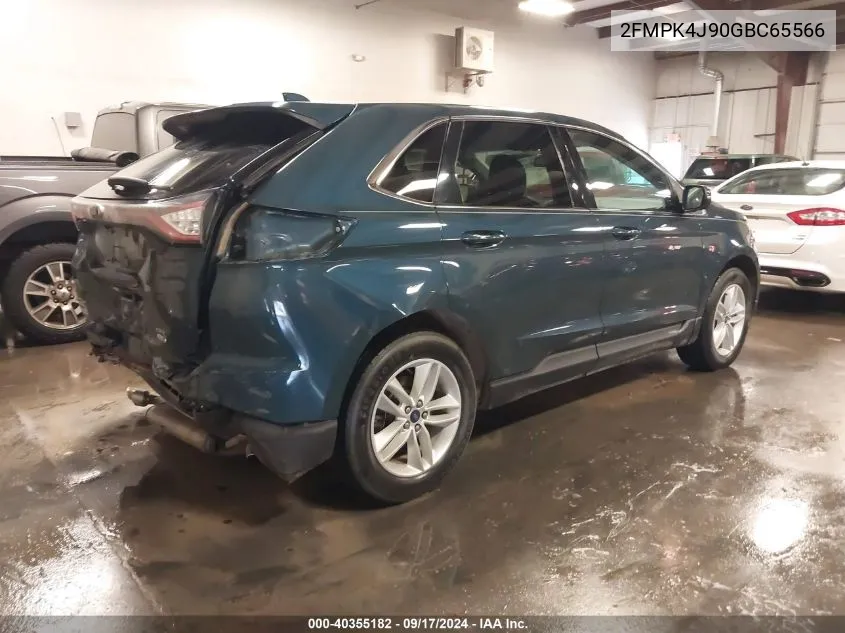 2016 Ford Edge Sel VIN: 2FMPK4J90GBC65566 Lot: 40355182