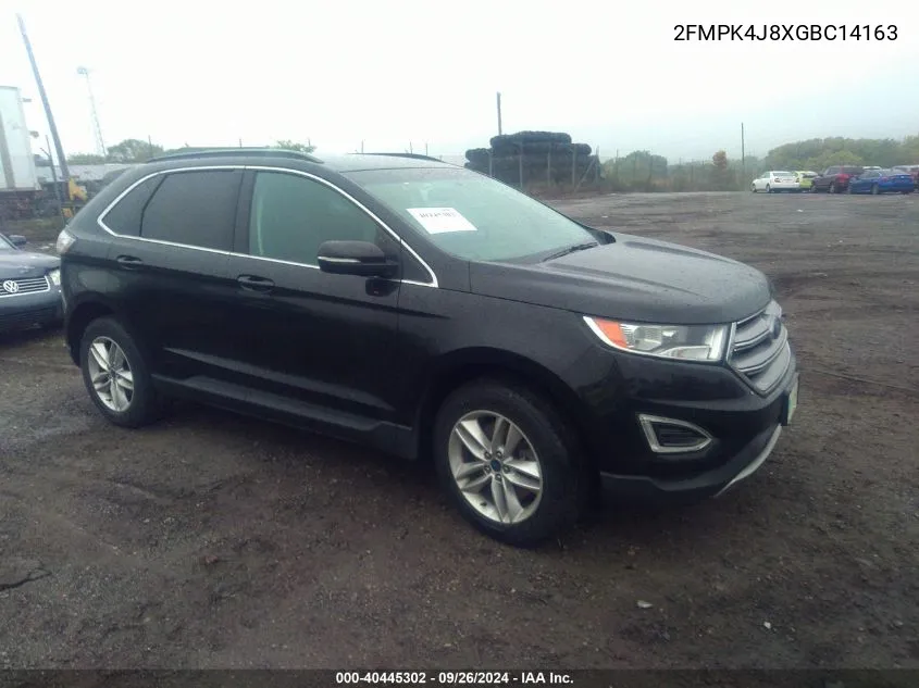 2016 Ford Edge Sel VIN: 2FMPK4J8XGBC14163 Lot: 40445302