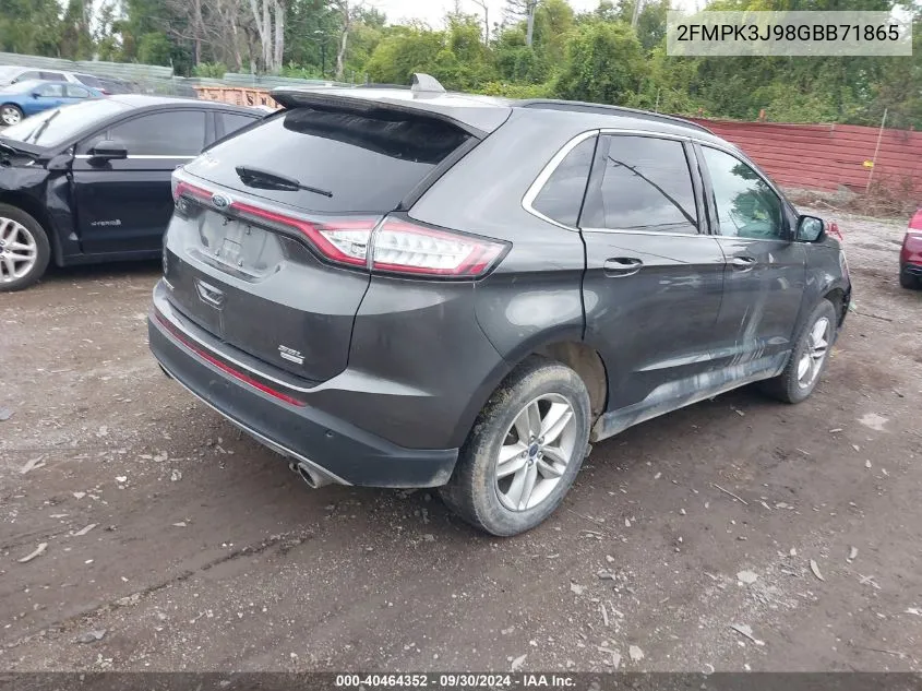 2016 Ford Edge Sel VIN: 2FMPK3J98GBB71865 Lot: 40464352