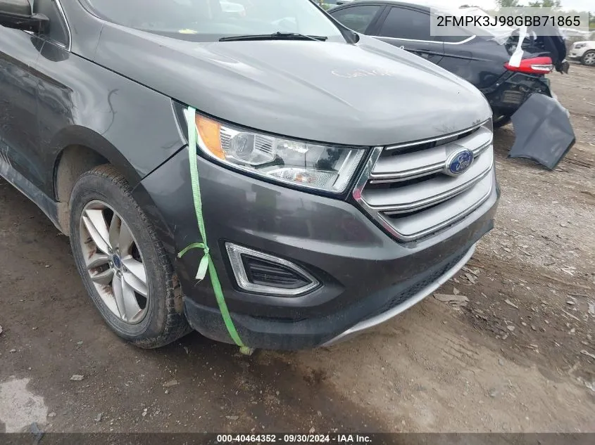 2016 Ford Edge Sel VIN: 2FMPK3J98GBB71865 Lot: 40464352