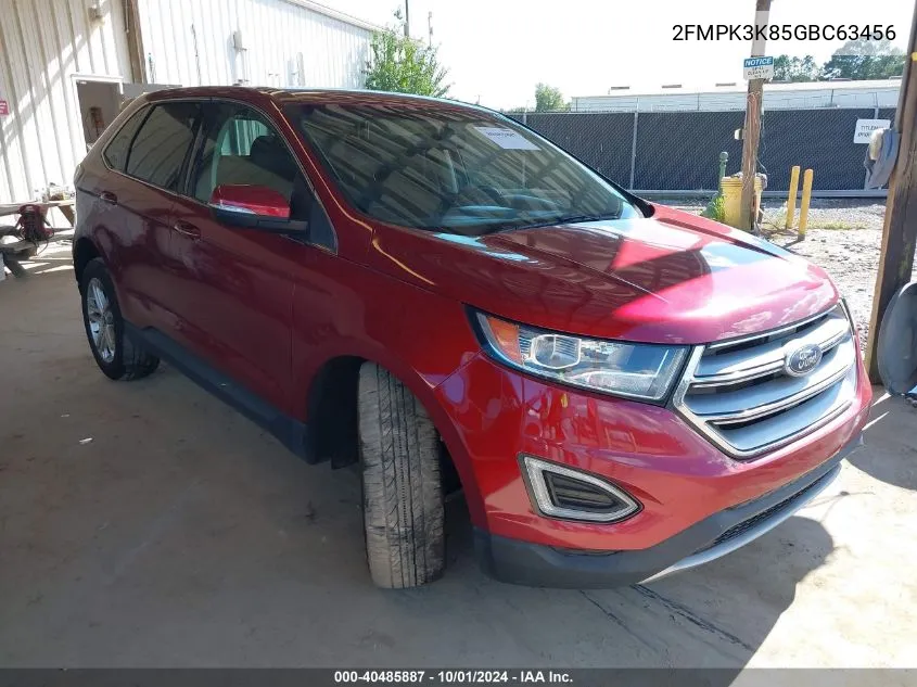 2016 Ford Edge Titanium VIN: 2FMPK3K85GBC63456 Lot: 40485887