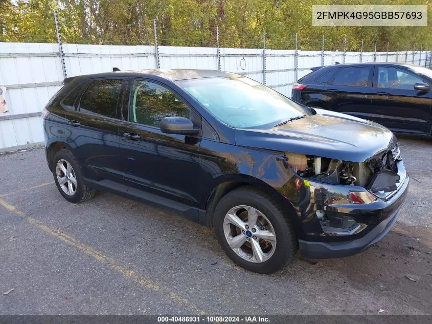 2016 Ford Edge Se VIN: 2FMPK4G95GBB57693 Lot: 40486931