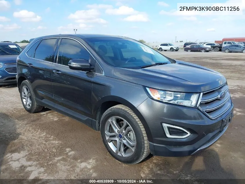 2016 Ford Edge Titanium VIN: 2FMPK3K90GBC11256 Lot: 40535909