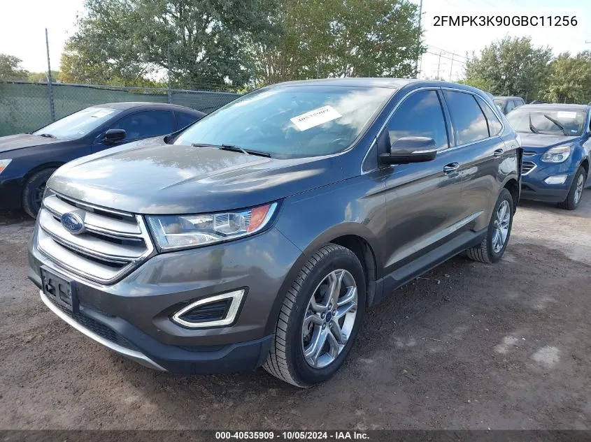 2016 Ford Edge Titanium VIN: 2FMPK3K90GBC11256 Lot: 40535909